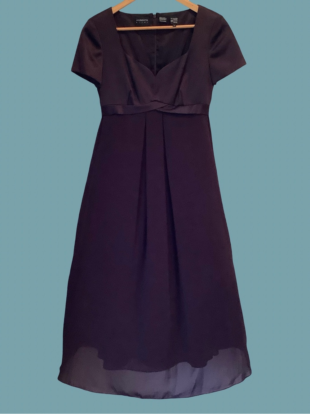 Liz Claiborne Night Collection Chocolate Brown Cocktail Dress Sz 6 NWOT